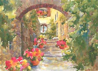 St Paul De Vence Chrm by Cheryl St John Pricing Limited Edition Print image