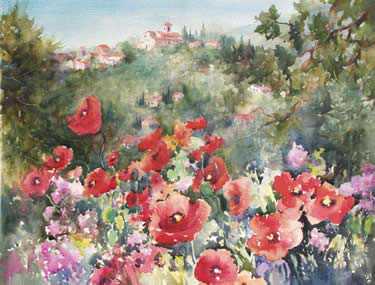 Poppies Of Provence by Cheryl St John Pricing Limited Edition Print image
