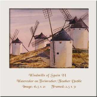 Windmills Spain Ii by Nancy Meadows Taylor Pricing Limited Edition Print image