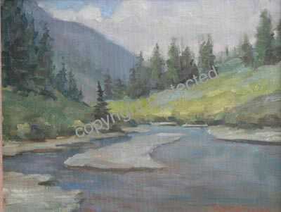 Yellowstone River by Pat Snelling-Weiner Pricing Limited Edition Print image