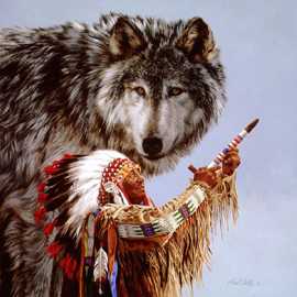 O Spirit Of Wolf by Paul Calle Pricing Limited Edition Print image