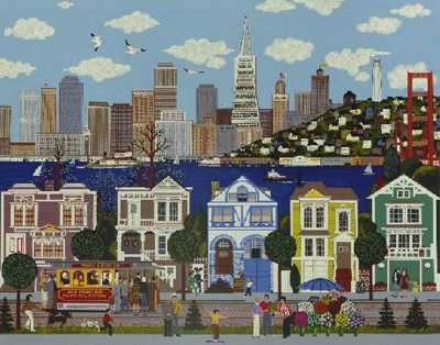 City By Golden Gate by Jane Wooster Scott Pricing Limited Edition Print image