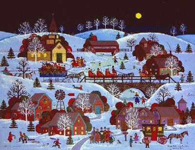 Jingle Bells Carolers by Jane Wooster Scott Pricing Limited Edition Print image