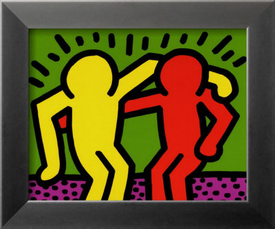 Best Buddies, 1990 by Keith Haring Pricing Limited Edition Print image