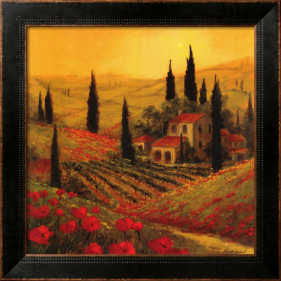 Poppies Of Toscano Ii by Art Fronckowiak Pricing Limited Edition Print image
