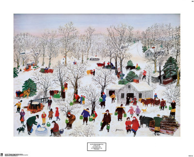 Sugaring Off, 1955 by Grandma Moses Pricing Limited Edition Print image