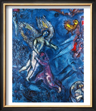 Chagall: Jacob Wrestling by Marc Chagall Pricing Limited Edition Print image