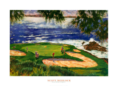 Golfer's Paradise (Detail) by Scott Medlock Pricing Limited Edition Print image