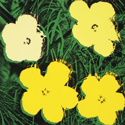 Flowers, 1970 (4 Yellow) by Andy Warhol Pricing Limited Edition Print image