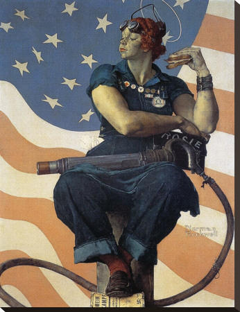 Rosie The Riveter by Norman Rockwell Pricing Limited Edition Print image