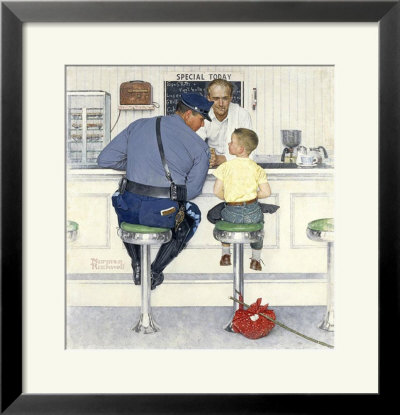 The Runaway by Norman Rockwell Pricing Limited Edition Print image