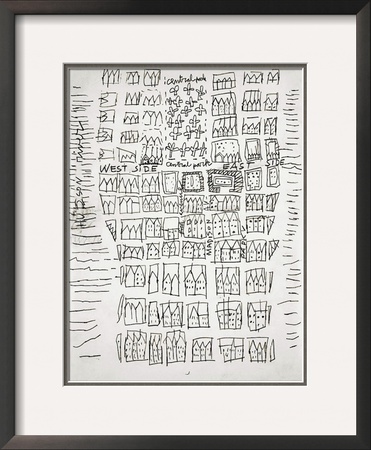 Nyc Street Map, C.1949 by Andy Warhol Pricing Limited Edition Print image