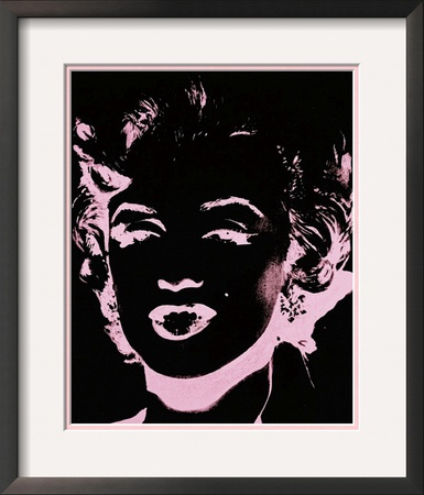 Marilyn, C.1979-86 (Pale Pink Solar On Black) by Andy Warhol Pricing Limited Edition Print image