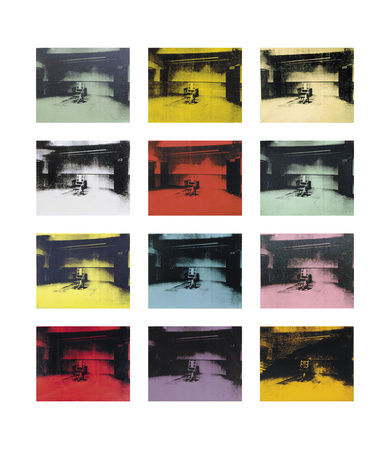 Twelve Electric Chairs, C.1964/65 by Andy Warhol Pricing Limited Edition Print image