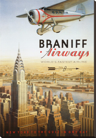 Braniff Airways, Manhattan, New York by Kerne Erickson Pricing Limited Edition Print image