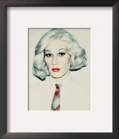 Self-Portrait In Drag, C.1981 (Straight On) by Andy Warhol Pricing Limited Edition Print image