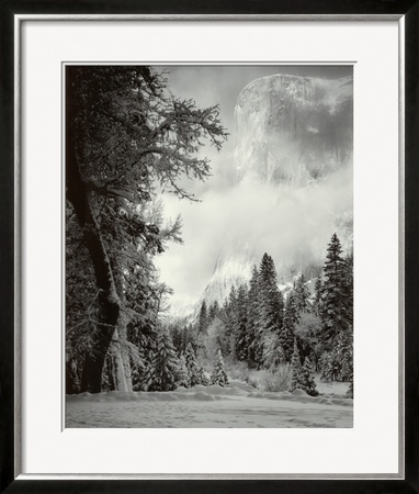 El Capitan, Winter Sunrise, Yosemite National Park, 1968 by Ansel Adams Pricing Limited Edition Print image