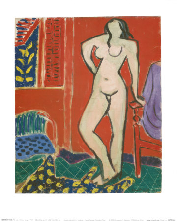Pink Nude, Red Interior, C.1947 by Henri Matisse Pricing Limited Edition Print image
