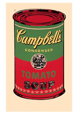 Campbell's Soup Can, 1965 (Green And Red) by Andy Warhol Pricing Limited Edition Print image