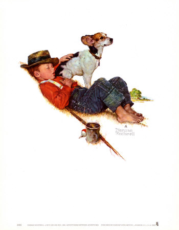 Adventurers Between Adventures by Norman Rockwell Pricing Limited Edition Print image