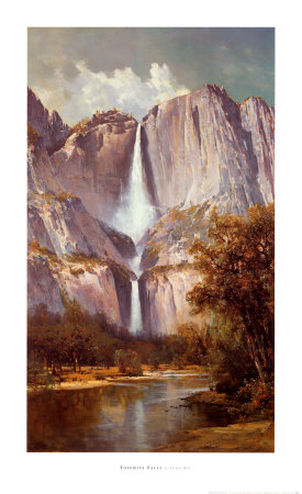 Yosemite Falls by Thomas Hill Pricing Limited Edition Print image