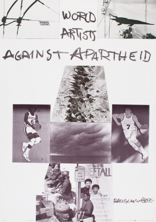 World Artists Against Apartheid by Robert Rauschenberg Pricing Limited Edition Print image