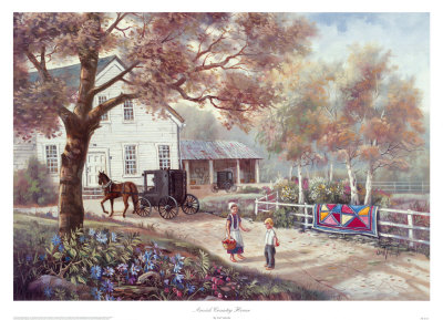 Amish Country Home by Carl Valente Pricing Limited Edition Print image