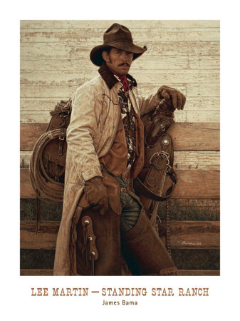 Lee Martin Standing Star Ranch by James Bama Pricing Limited Edition Print image
