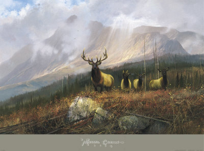 Bookcliffs Elk Ii by Michael Coleman Pricing Limited Edition Print image