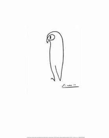 The Owl (Embossed & On Special Paper) by Pablo Picasso Pricing Limited Edition Print image