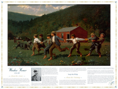 Masterworks Of Art - Snap The Whip by Winslow Homer Pricing Limited Edition Print image
