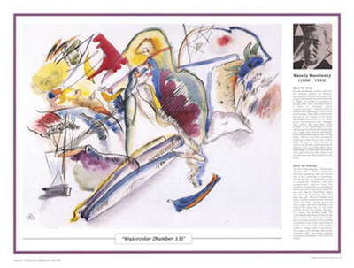 Twentieth Century Art Masterpieces -Wassily Kandinsky - Watercolor by Wassily Kandinsky Pricing Limited Edition Print image