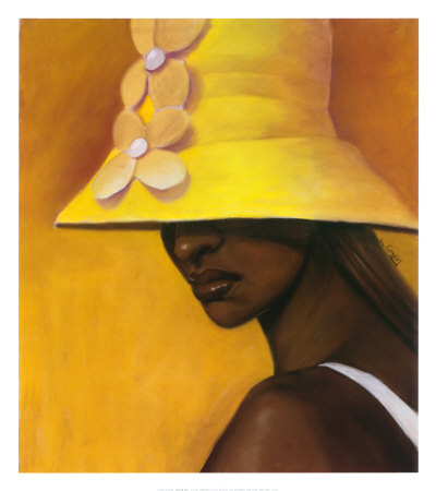 Yellow Hat by Laurie Cooper Pricing Limited Edition Print image