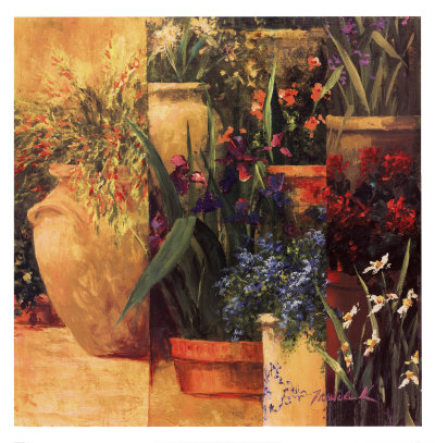 Flower Pots Left by Art Fronckowiak Pricing Limited Edition Print image