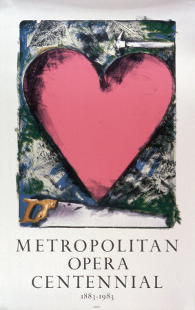Pink Heart, 1983 by Jim Dine Pricing Limited Edition Print image