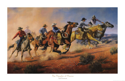 The Thunder Of Hooves by Jack Sorenson Pricing Limited Edition Print image