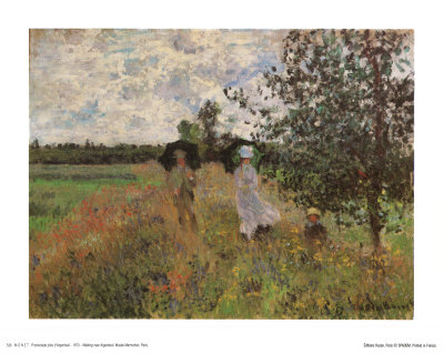 Walking Near Argenteuil by Claude Monet Pricing Limited Edition Print image