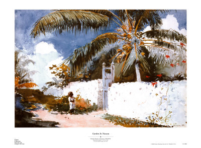 Garden In Nassau by Winslow Homer Pricing Limited Edition Print image