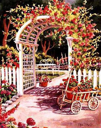 Garden Trellis by Erin Dertner Pricing Limited Edition Print image