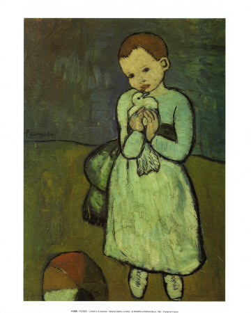 Child With A Dove, C.1901 by Pablo Picasso Pricing Limited Edition Print image