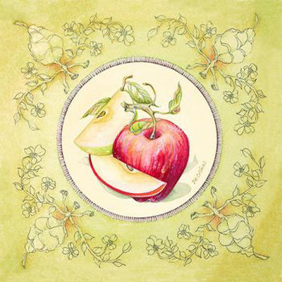 Slice Of Life, Apple by Deb Collins Pricing Limited Edition Print image