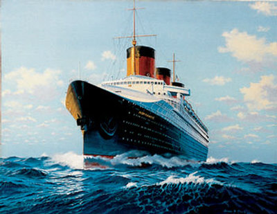 Ss Normandie by James Flood Pricing Limited Edition Print image