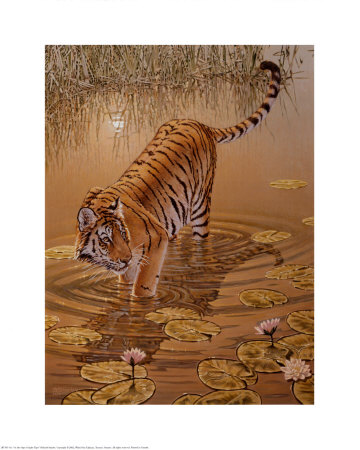 Tiger At The Edge Of Night by Richard Stanley Pricing Limited Edition Print image