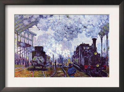 Saint Lazare Station In Paris, Arrival Of A Train by Claude Monet Pricing Limited Edition Print image
