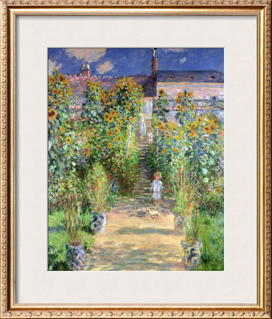 The Artist's Garden At Vetheuil, 1880 by Claude Monet Pricing Limited Edition Print image
