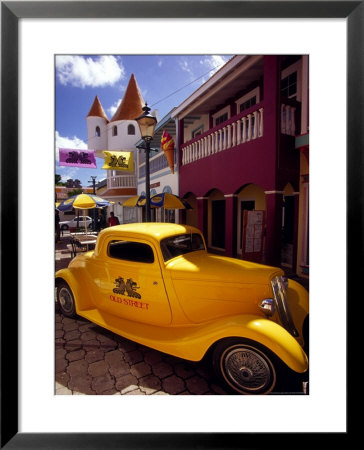Street Scene In Philipsburg, St. Martin, Caribbean by Robin Hill Pricing Limited Edition Print image