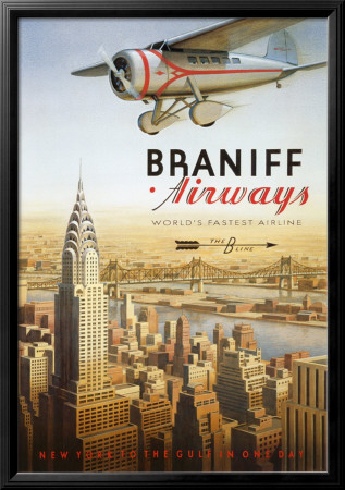 Braniff Airways - Manhattan, Ny by Kerne Erickson Pricing Limited Edition Print image