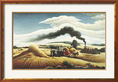 Threshing Wheat by Thomas Hart Benton Pricing Limited Edition Print image