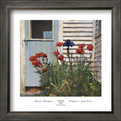 Poppies And Iris by Peter Poskas Pricing Limited Edition Print image