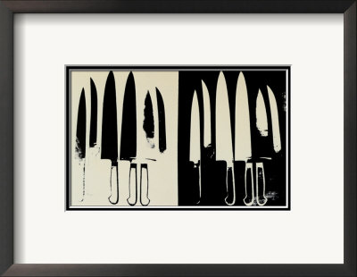 Knives, C. 1981-82 (Cream And Black) by Andy Warhol Pricing Limited Edition Print image